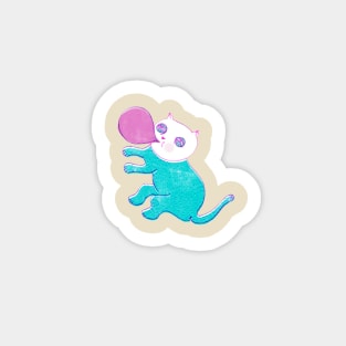 Help me ! El gato flottant Sticker